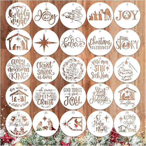 25pcs christmas nativity - 25pcs,