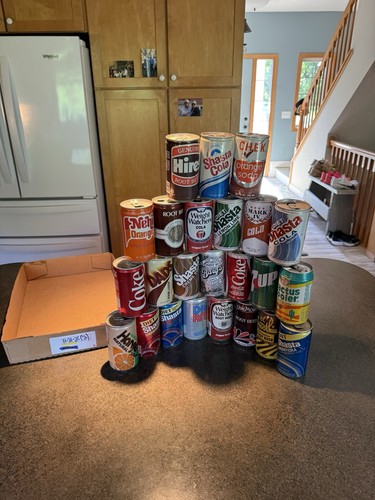 Old soda can lot - old,