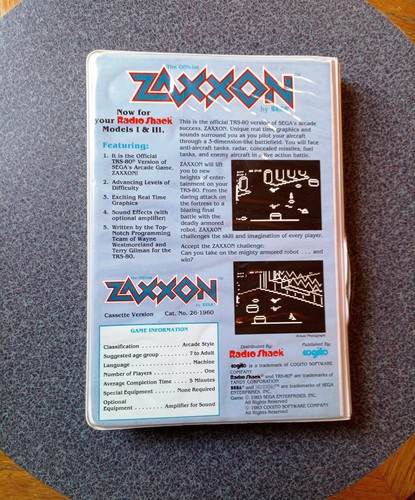 Zaxxon for trs cassette - zaxxon,