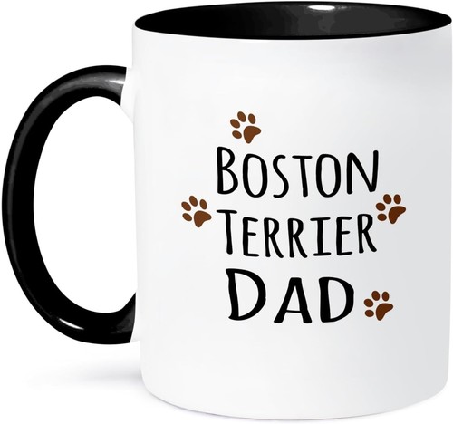 Dog dad boston terrier mug - dog,