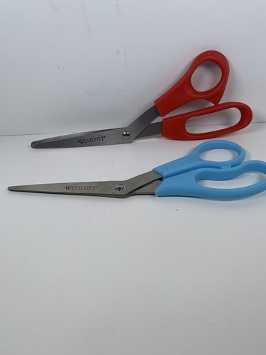 Westcott scissors blue red - westcott,