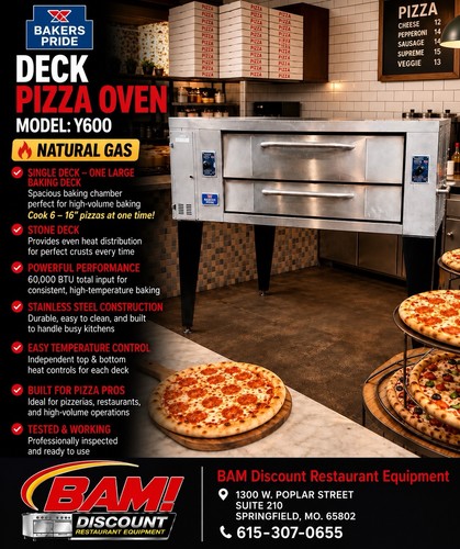 Bakers pride y600 commercial - pride,