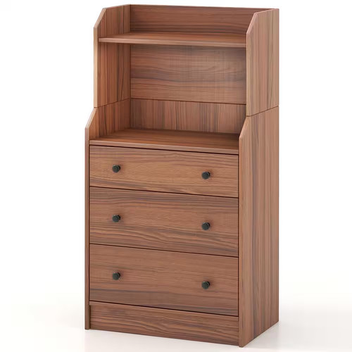 Walnut drawer dresser - walnut, in.
