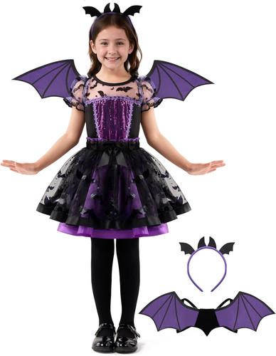 Halloween girl purple bat tutu - purple,