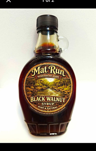 Real 100 black walnut syrup - real,
