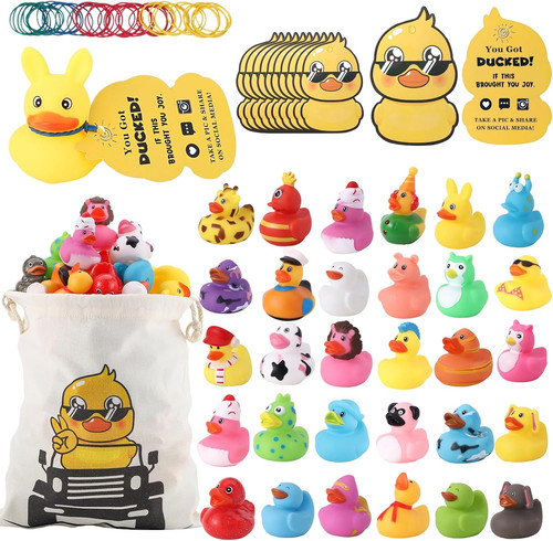 30pcs rubber ducks - rubber, for