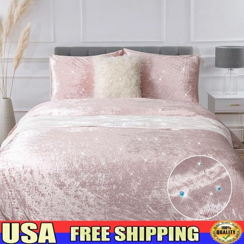 Boho velvet duvet cover set - duvet,