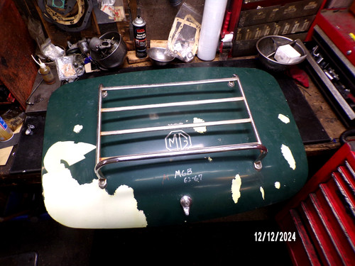 Mgb rear trunk lid luggage - trunk, w/