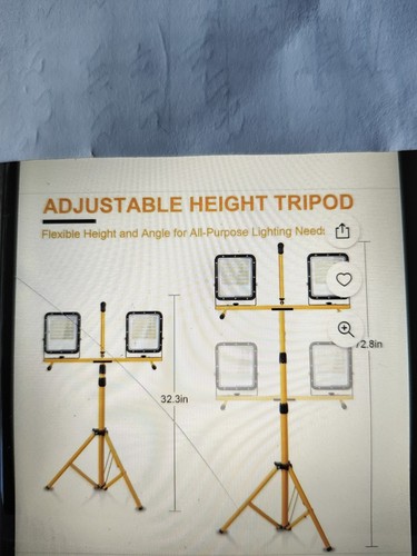Tripod work light 50000 lumens - tripod,