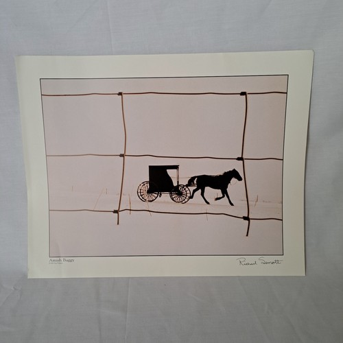 Amish buggy print - amish, (star