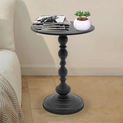 Retro round side table carbon - retro,