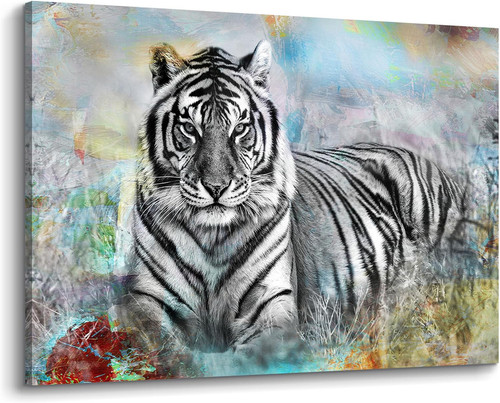 Tiger portrait canvas wall - canvas,