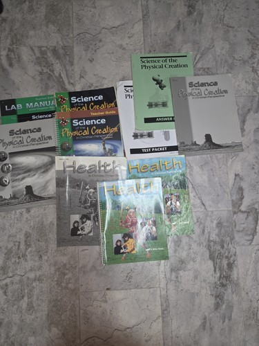 Abeka science and health books - health,
