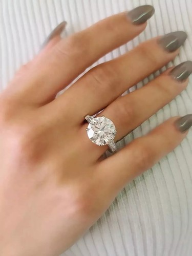 5ct round cut lab created - round,