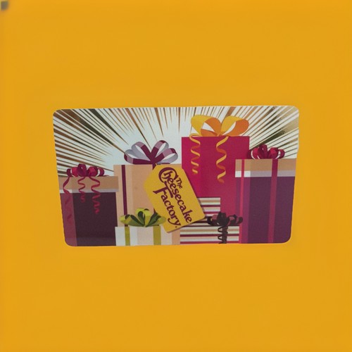 Cheesecake factory gift - cheesecake, card