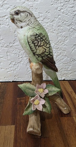 Vintage lefton green - green, parakeet