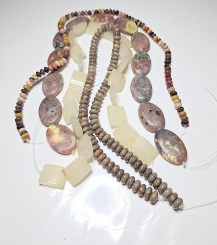 Large bead lot gemstone beads - large,