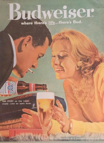 Budweiser beer magazine - beer,