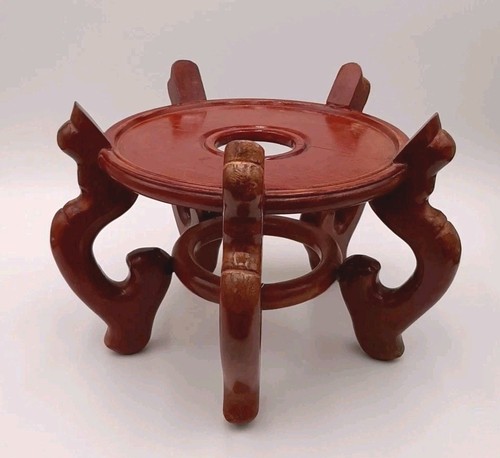 Vintage chinese wood - wood, pedestal