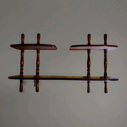 Wood hanging shelf knick - wood, 20"
