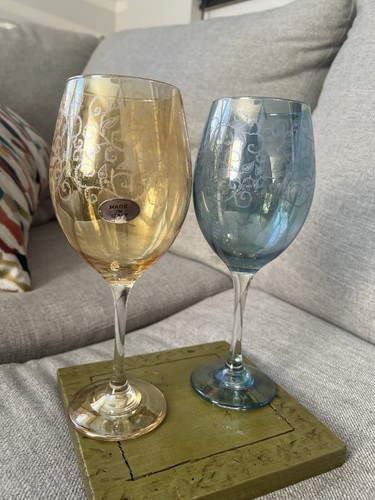 Vtg wine glasses italian - vtg., 2