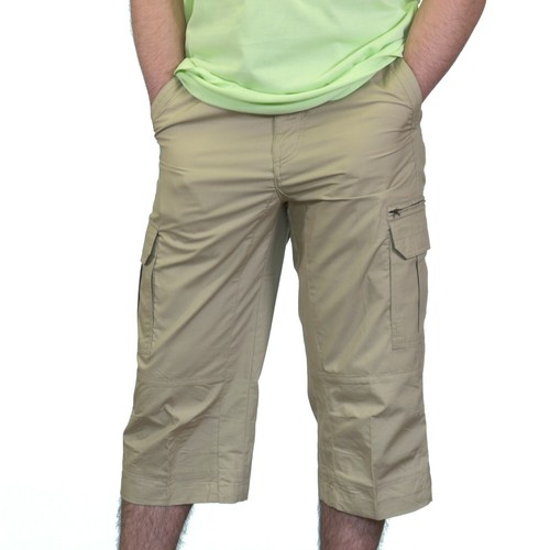 Men long cargo shorts khaki - men,