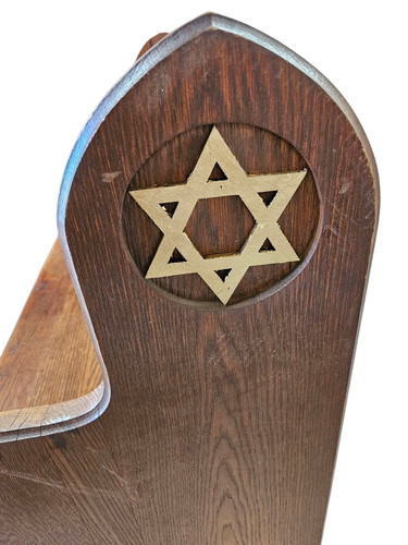 Antique synagogue bench church - synagogue,