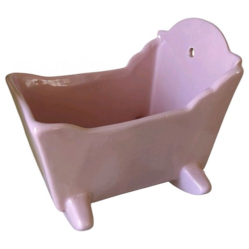 Vintage haeger pink bassinet - vintage,