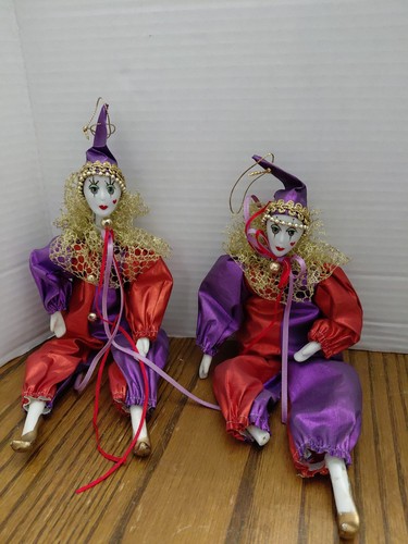 Mardi gras porcelain doll set - gras,