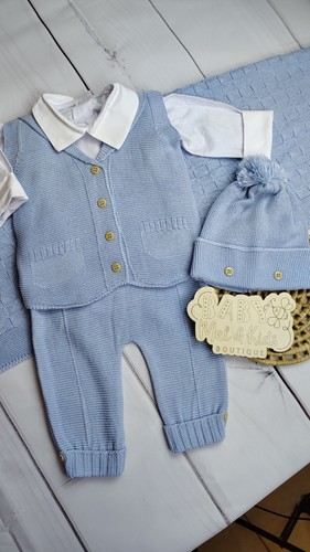 Baby striped knit romper set - baby,