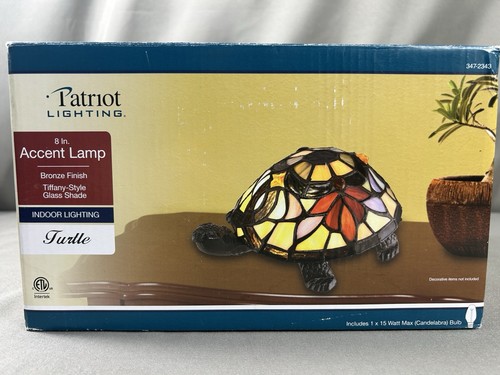 Tiffany style turtle accent - tiffany,
