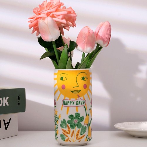 Cute medium ceramic flower - medium,