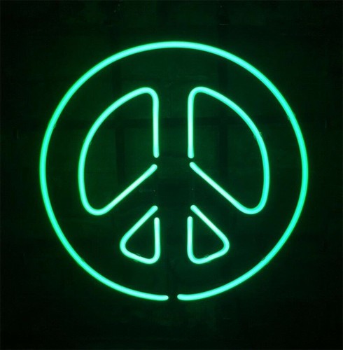 New peace symbols - symbols, neon