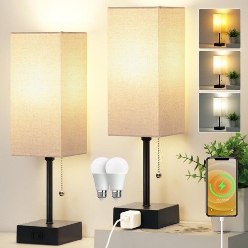 New bed side - side, lamps-