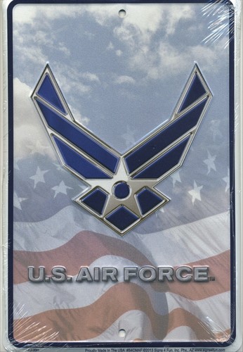 Air force metal - metal, sign
