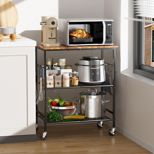 Rolling kitchen microwave - rolling,