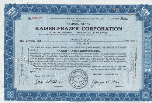 Kaiser frazer corporation - kaiser-frazer,