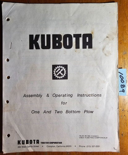 Kubota one two - &,