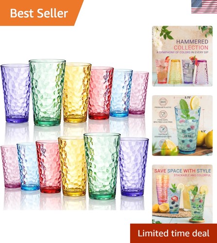 Hammered multicolor plastic - multicolor,