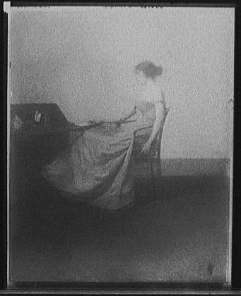 Photo 1900s woman writing - photo:1900s,