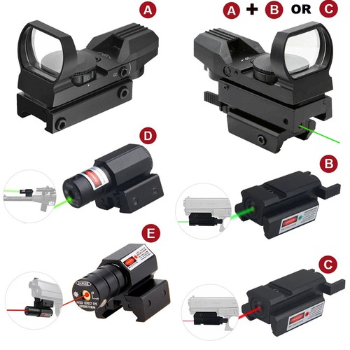 Tactical red green dot laser - red,