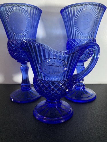 Vtg avon fostoria cobalt - fostoria,