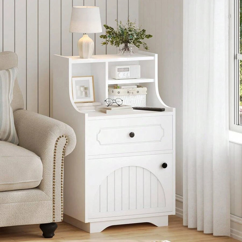 Farmhouse side table with - farmhouse,
