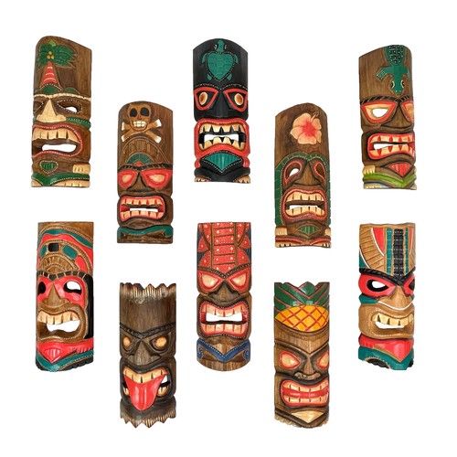 Set hand carved tropical - set,