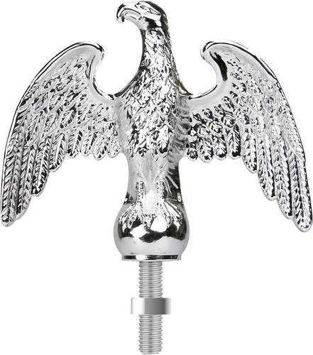 Silver flag pole eagle - pole, topper