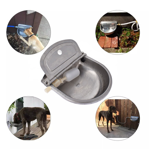 Stainless water trough bowl - water,