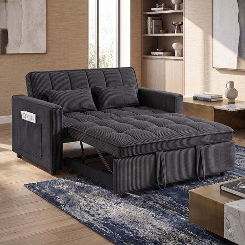 Modern corduroy tufted - tufted, futon