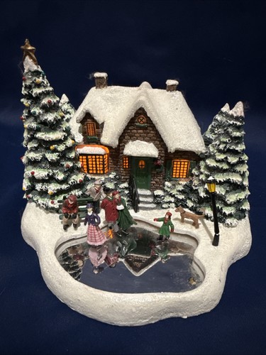Thomas kinkade skater - thomas, pond