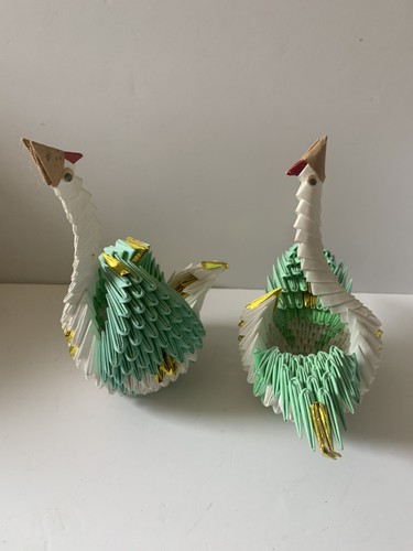 Handmade origami swan - 2,