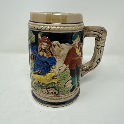 Small german beer stein with - small,